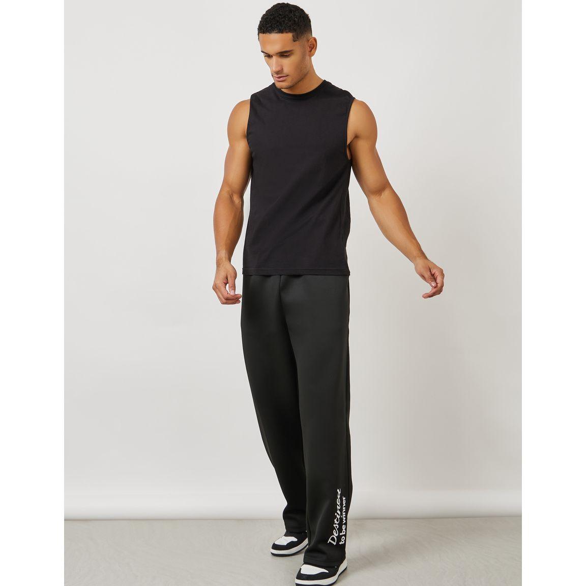 Styli Slogan Print Relaxed Fit Jogger-men-clothing-bottoms-joggers-image-2