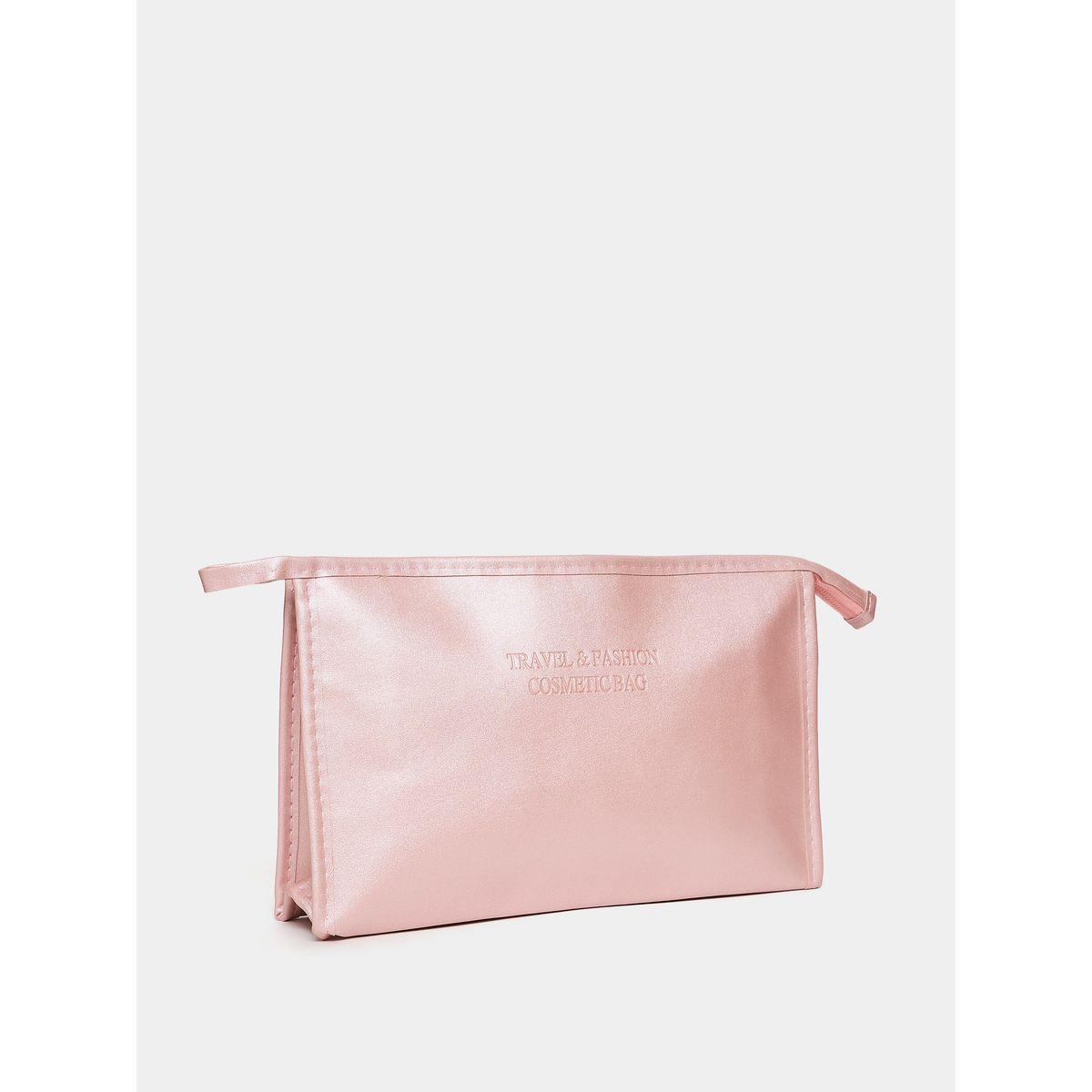Styli Debossed Detail Washbag with Zip Closure-travel-accessories-image-1