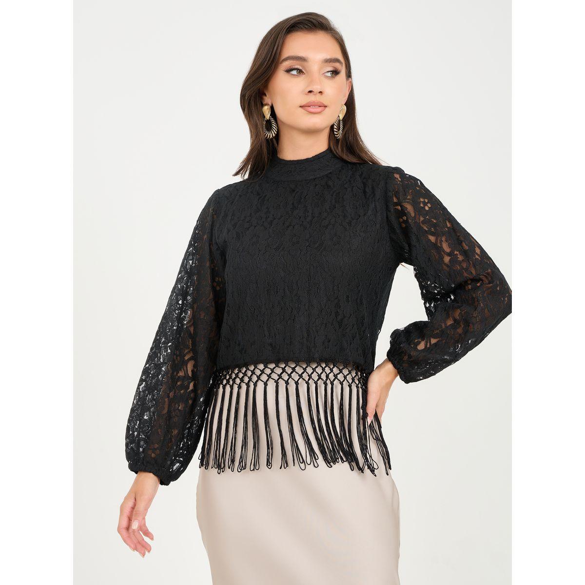 بلوزة مزينة بالكامل بزهور دانتيل-women-clothing-shirtsandblouses-blouses-image-1