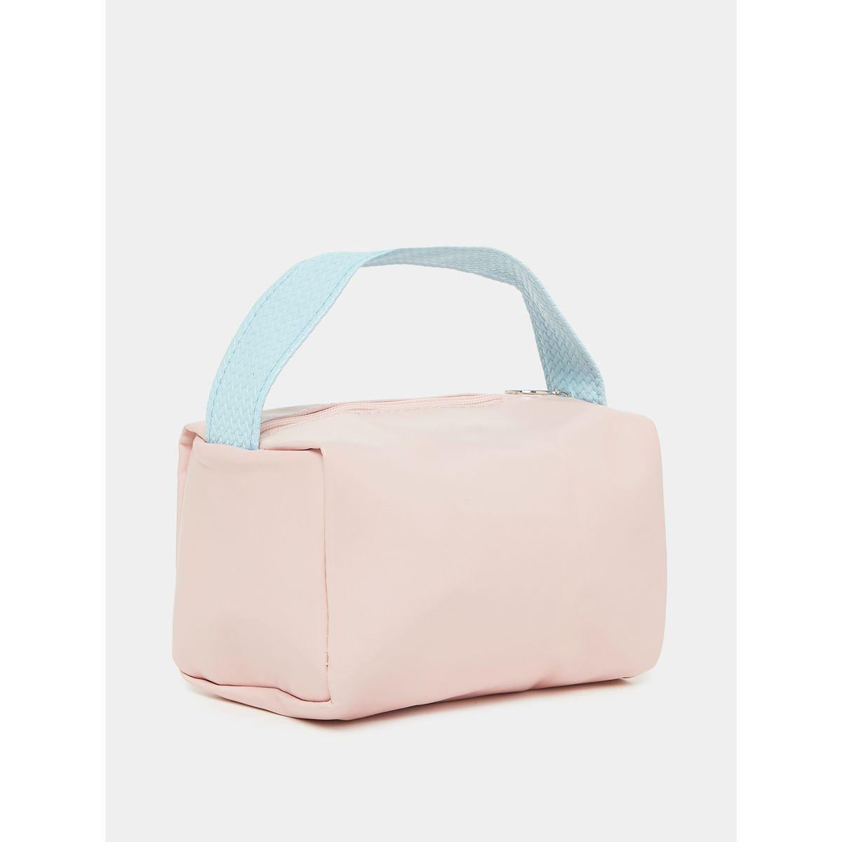Styli Contrast Texture Handle Strap Wash Bag-travel-accessories-image-1