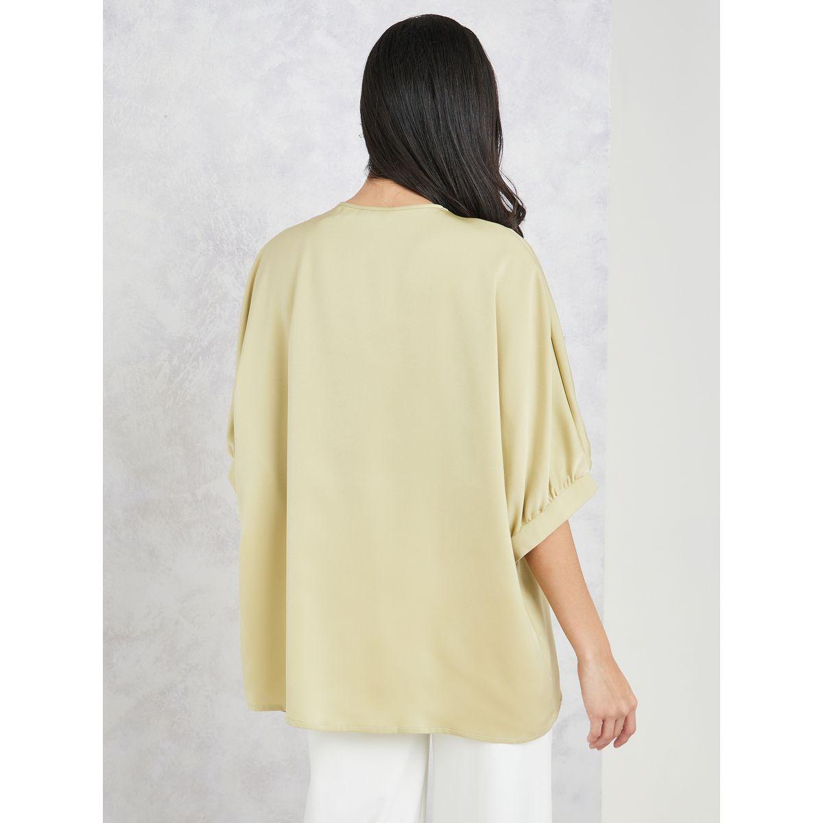 بلوزة واسعة مع اكمام بنصف الذراع-women-clothing-shirtsandblouses-blouses-image-4