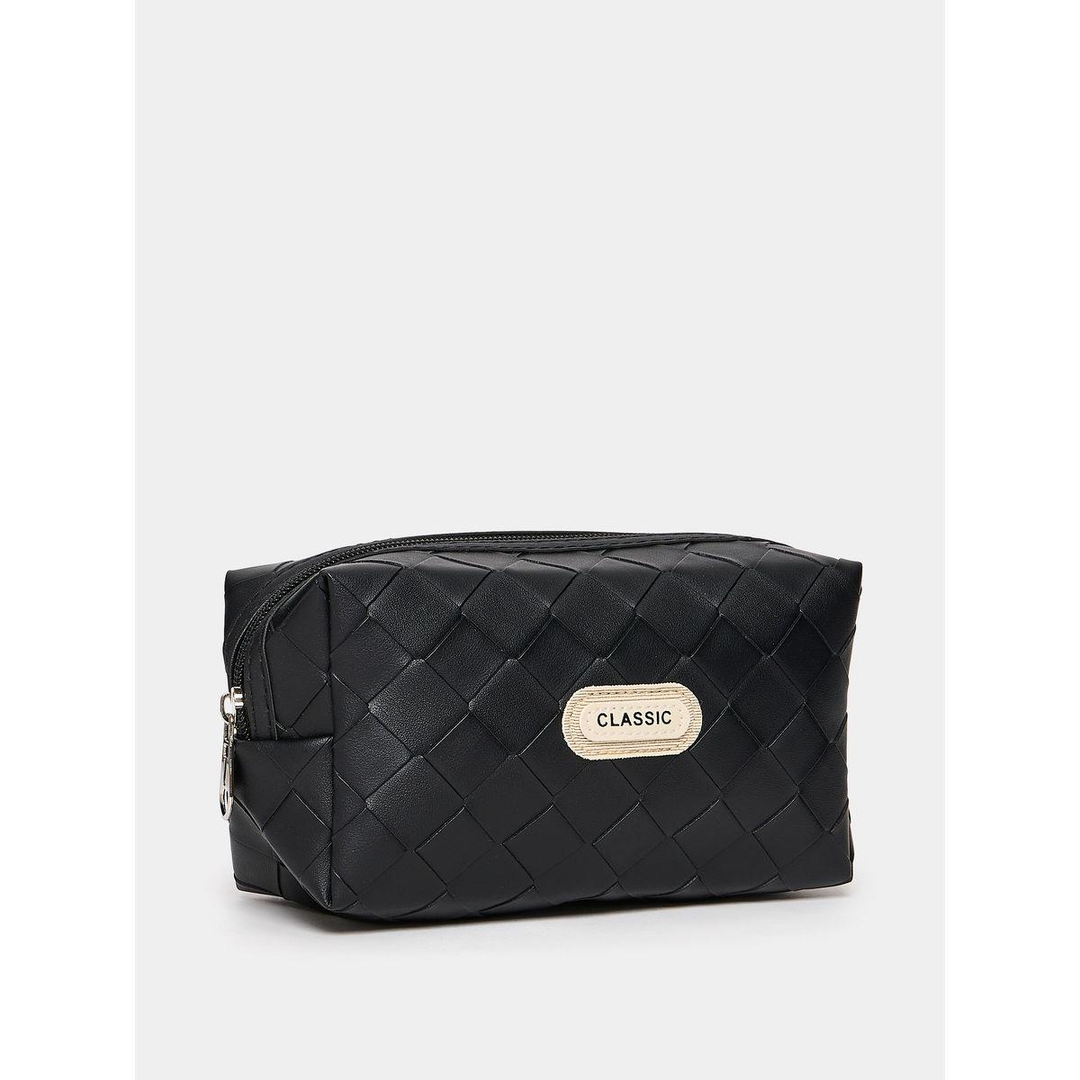 Styli Textured Wash Bag with Zip Closure-travel-accessories-image-1