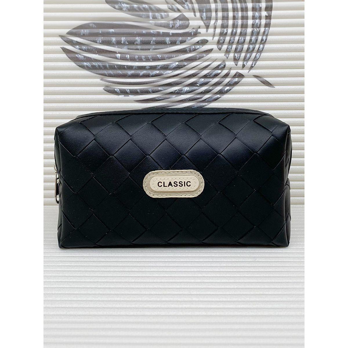 Styli Textured Wash Bag with Zip Closure-travel-accessories-image-5