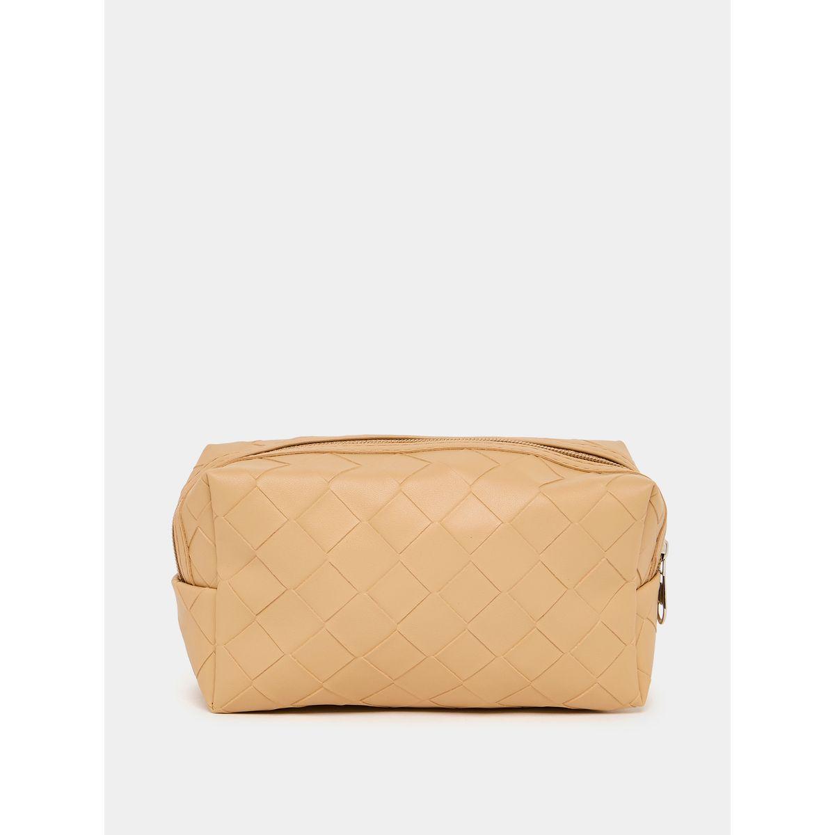 Styli Textured Wash Bag with Zip Closure-travel-accessories-image-2