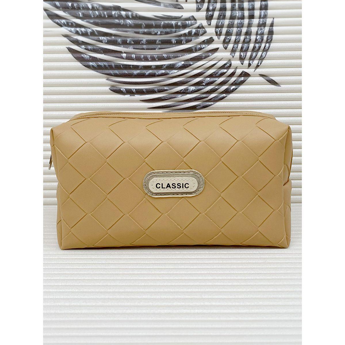 Styli Textured Wash Bag with Zip Closure-travel-accessories-image-4
