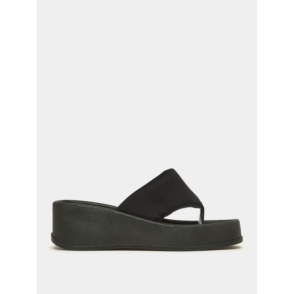 Styli Solid Thong Platform Sandal-women-shoes-heels-image-1