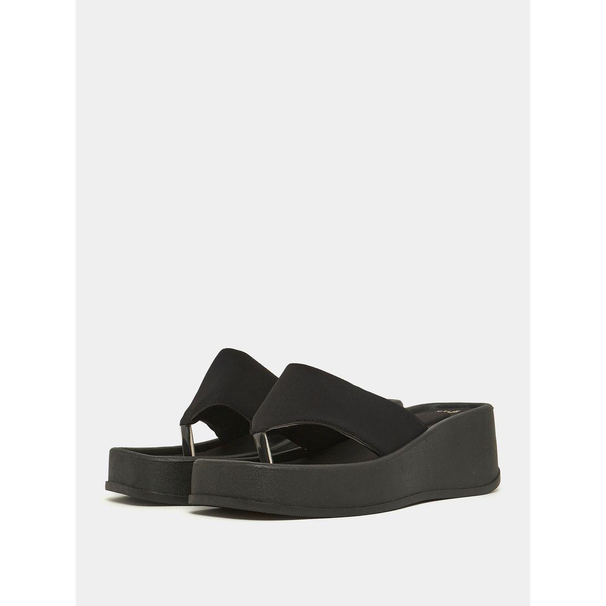 Styli Solid Thong Platform Sandal-women-shoes-heels-image-2