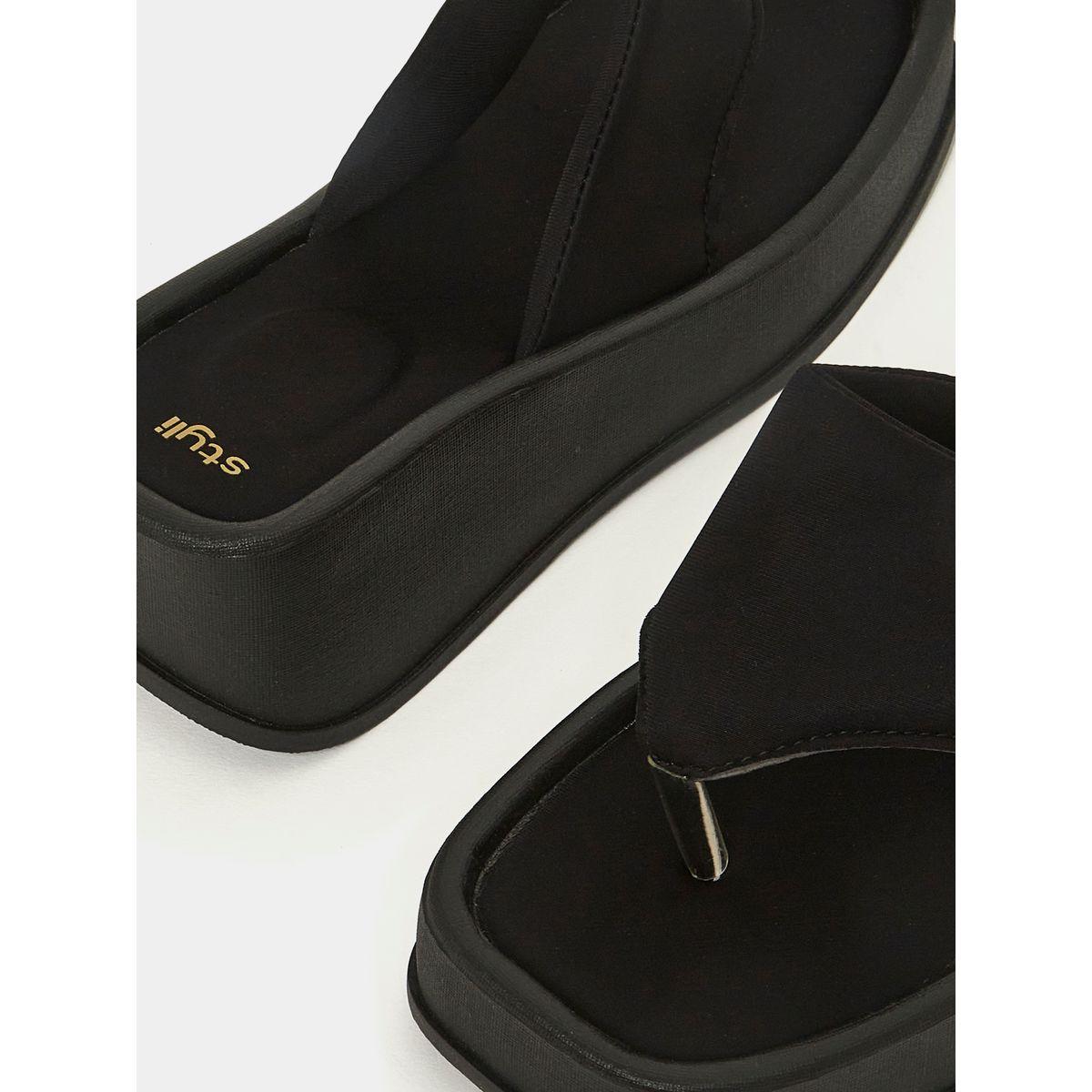 Styli Solid Thong Platform Sandal-women-shoes-heels-image-3
