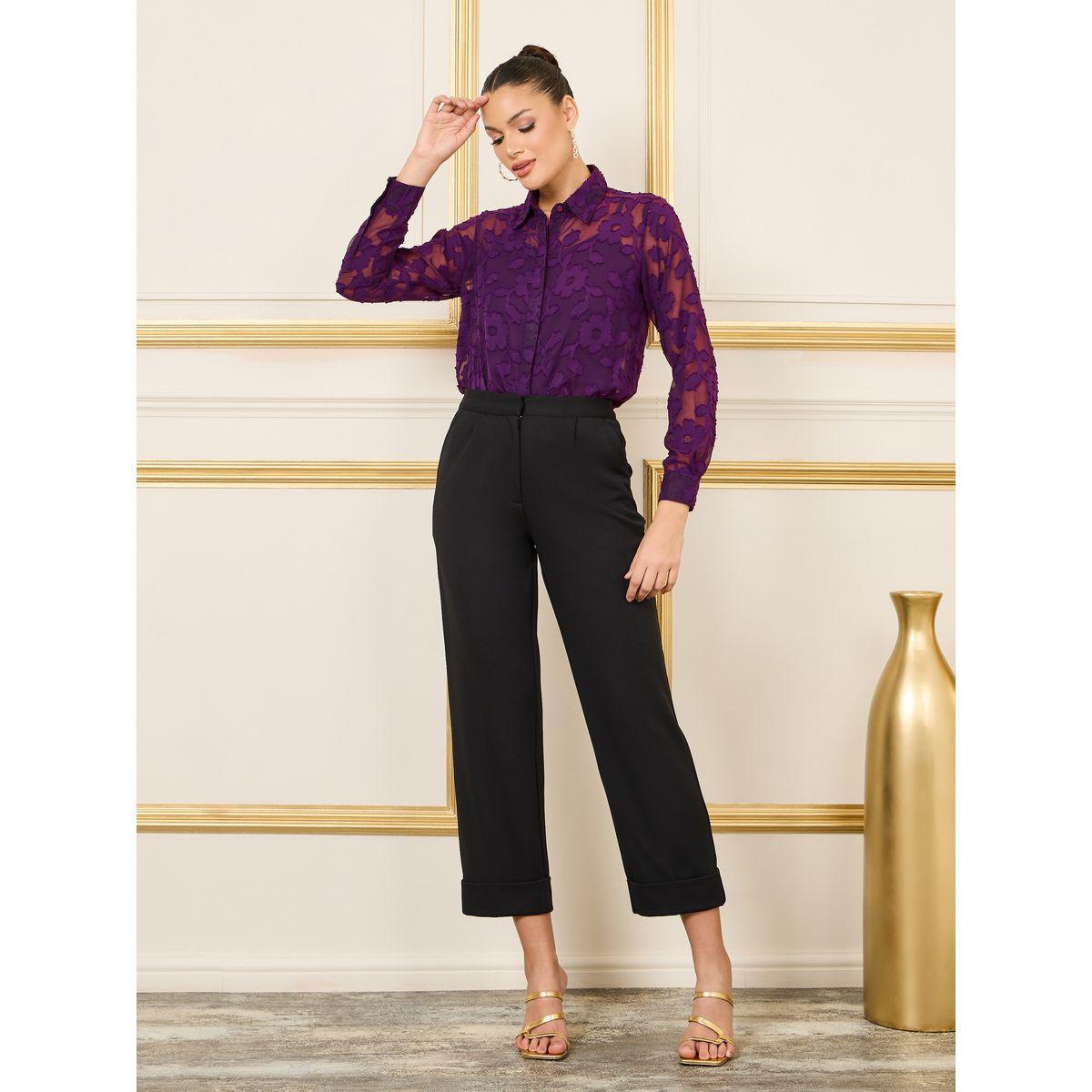 Styli Floral Burnout Texture Sheer Regular Fit Shirt-women-clothing-shirtsandblouses-shirts-image-3