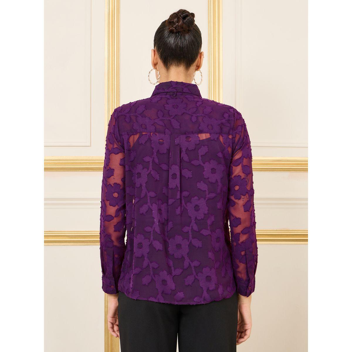 Styli Floral Burnout Texture Sheer Regular Fit Shirt-women-clothing-shirtsandblouses-shirts-image-6