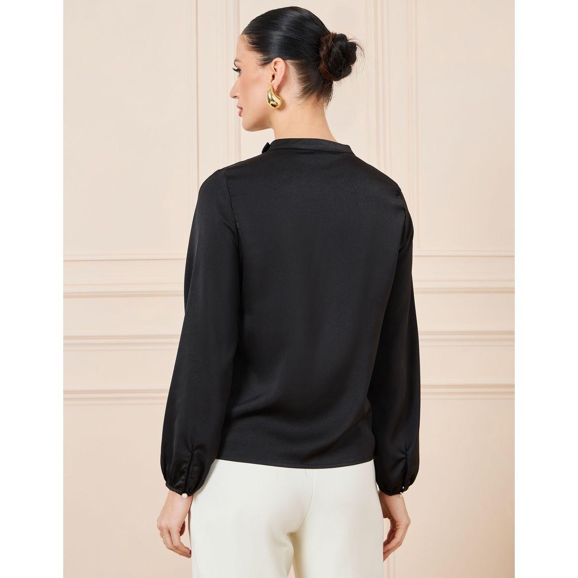 بلوزة بتفاصيل كشكش وأزرار غلق بلؤلؤ صناعي-women-clothing-shirtsandblouses-blouses-image-4