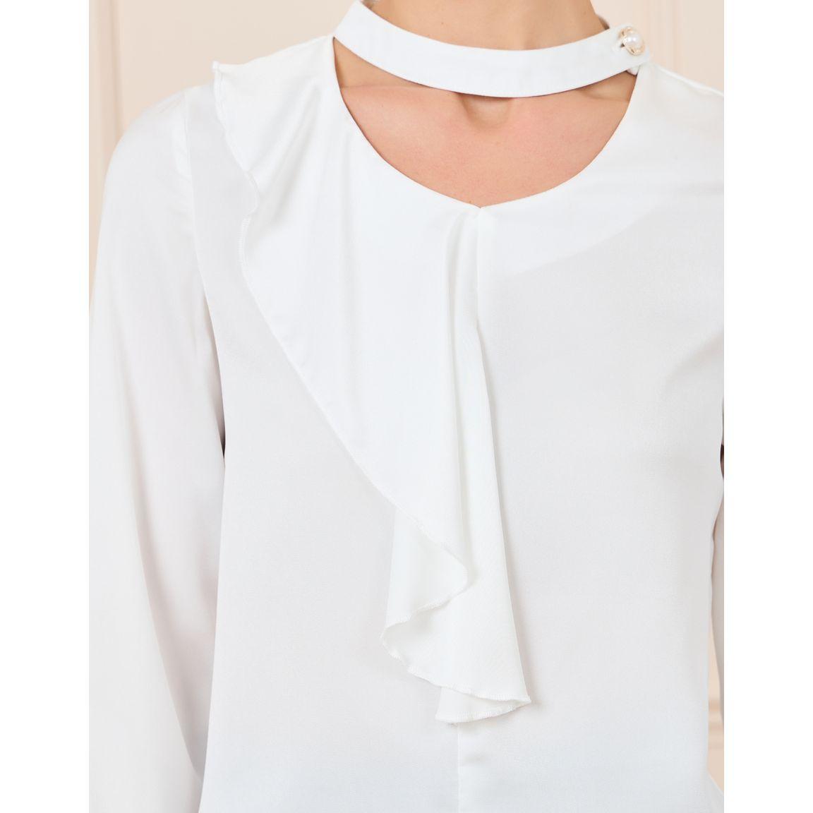 بلوزة بتفاصيل كشكش وأزرار بلؤلؤ صناعي-women-clothing-shirtsandblouses-blouses-image-4