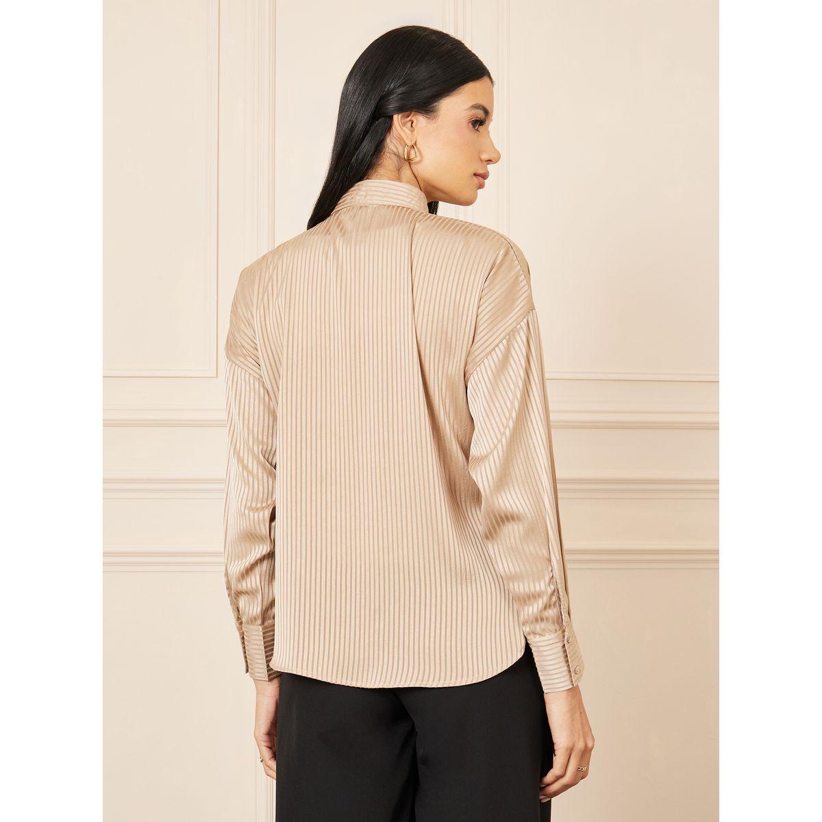 Styli Satin Oversized Striped Drop Shoulder Shirt-women-clothing-shirtsandblouses-shirts-image-5