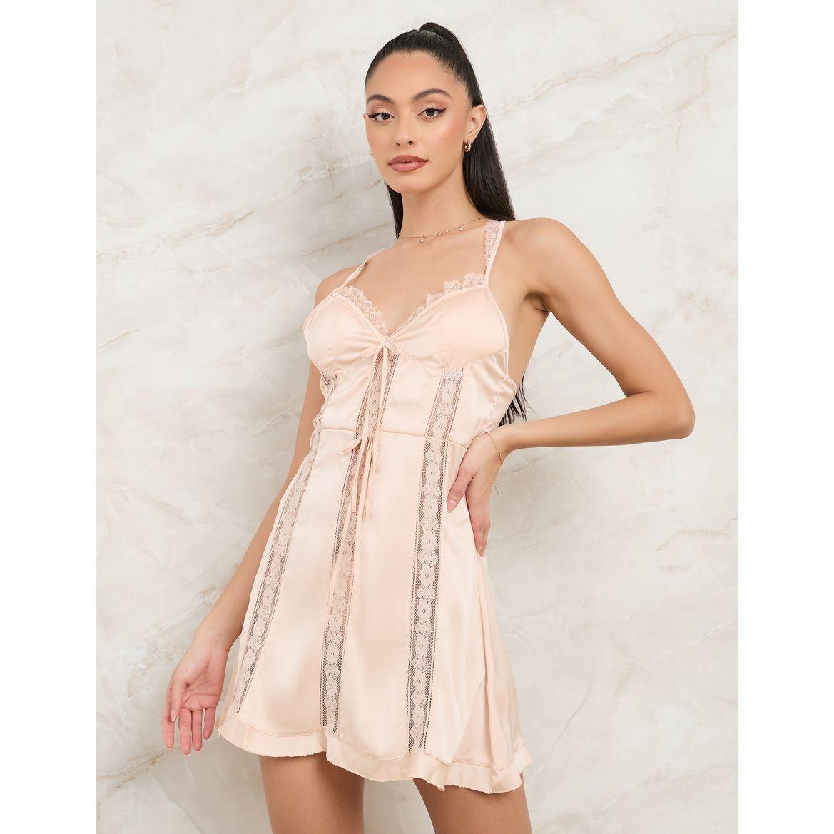 مجموعة من 2 ( قميص نوم + روب )-women-clothing-nightwear-nighties-image-4