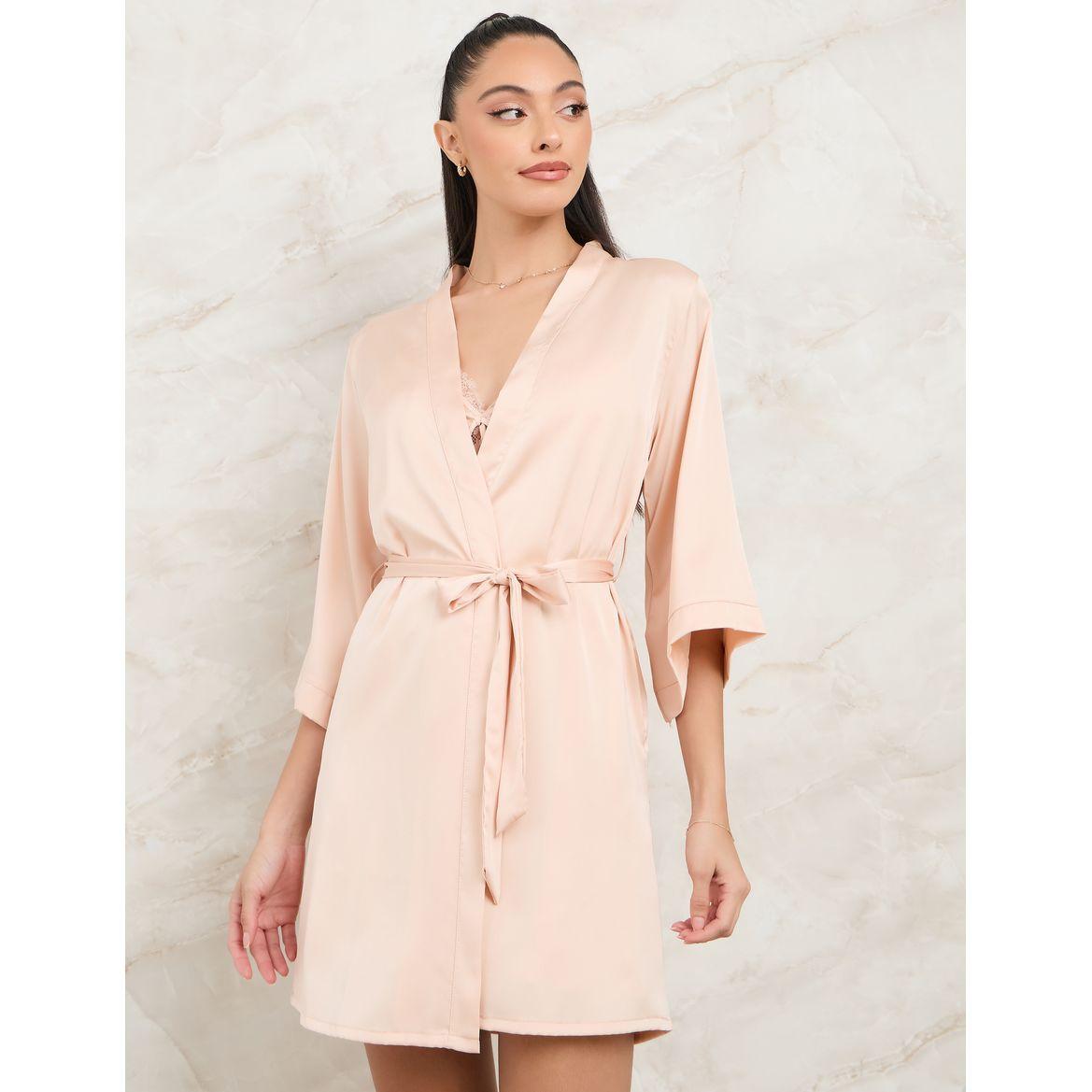 مجموعة من 2 ( قميص نوم + روب )-women-clothing-nightwear-nighties-image-7
