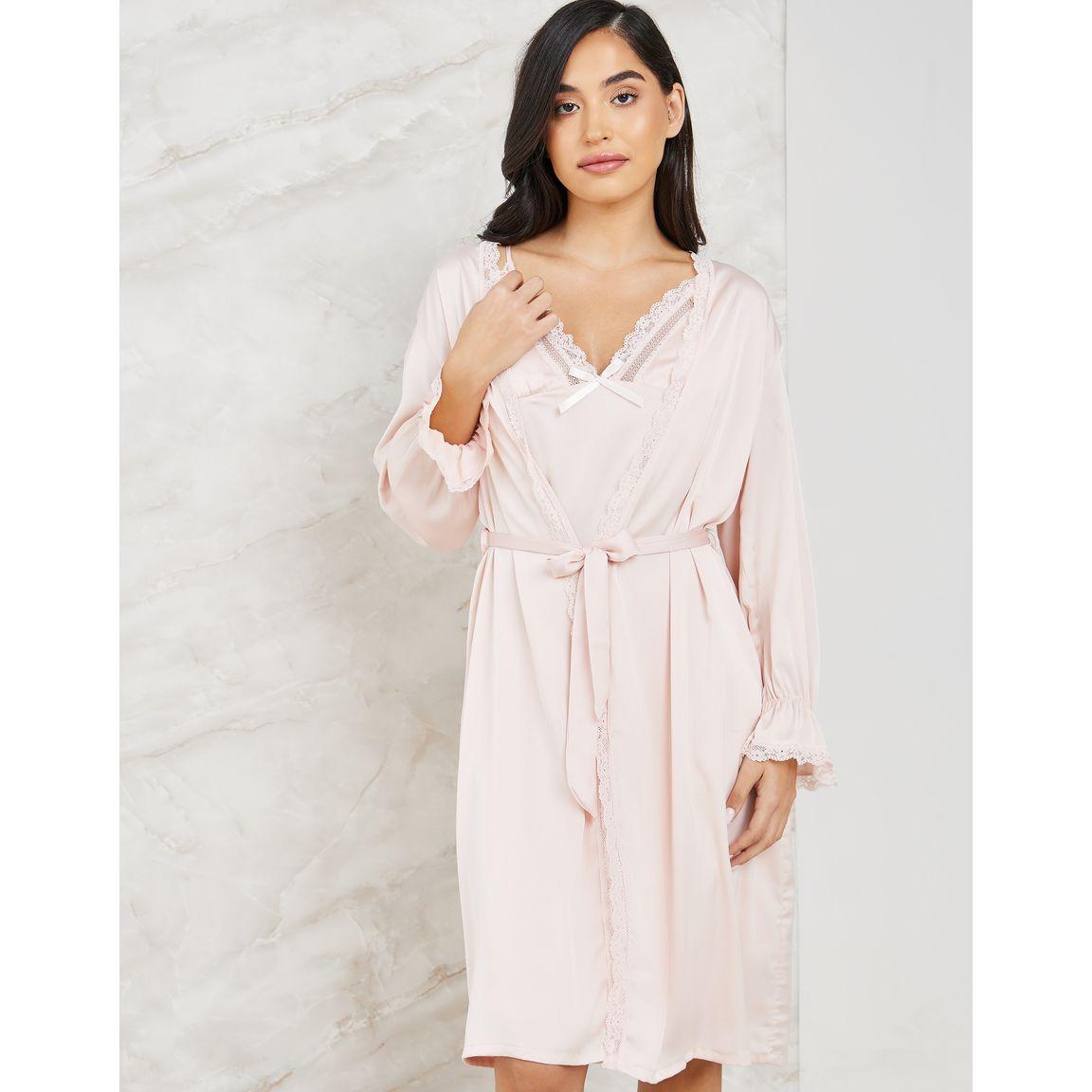 مجموعة من 2 ( قميص نوم + روب )-women-clothing-nightwear-robes-image-3