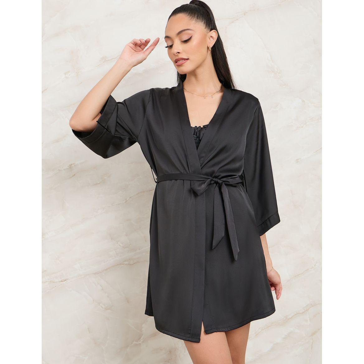 مجموعة من 2 ( قميص نوم + روب )-women-clothing-nightwear-nighties-image-6