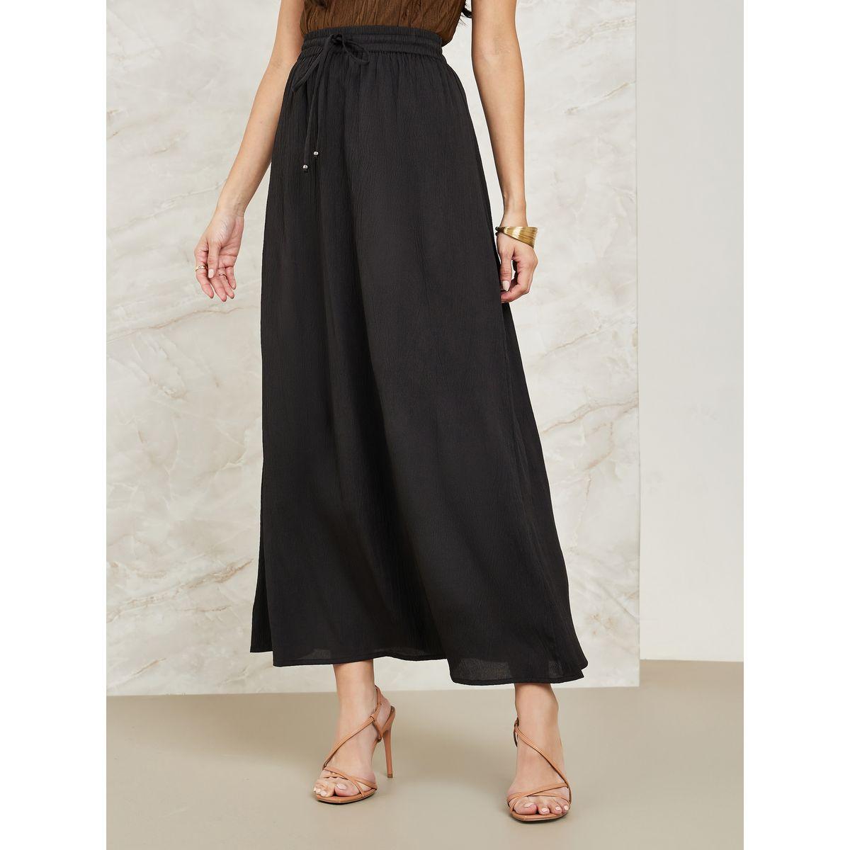 Styli Crinkled Maxi Skirt with Drawstring-women-clothing-bottoms-skirts-image-2