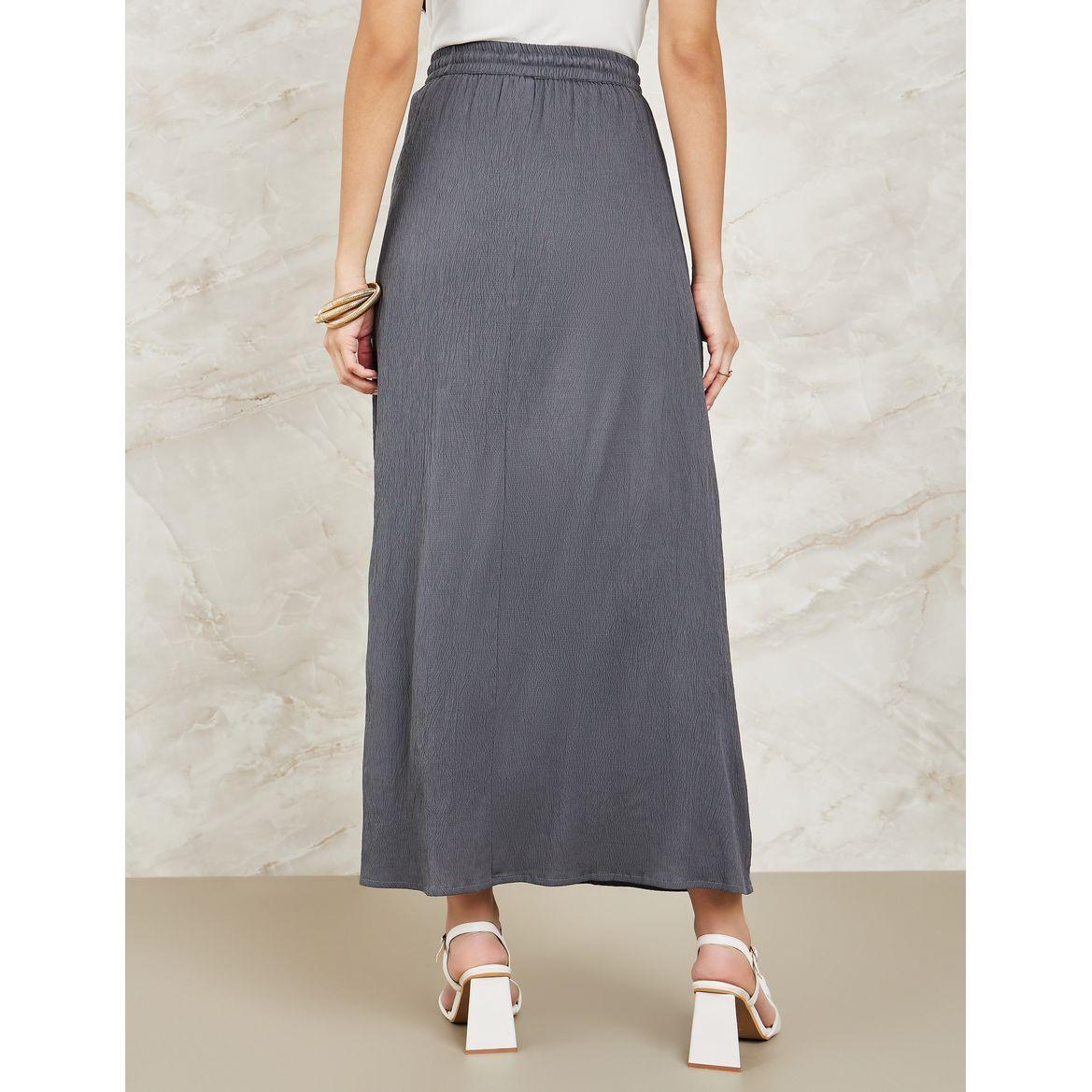 Styli Crinkled Maxi Skirt with Drawstring-women-clothing-bottoms-skirts-image-4