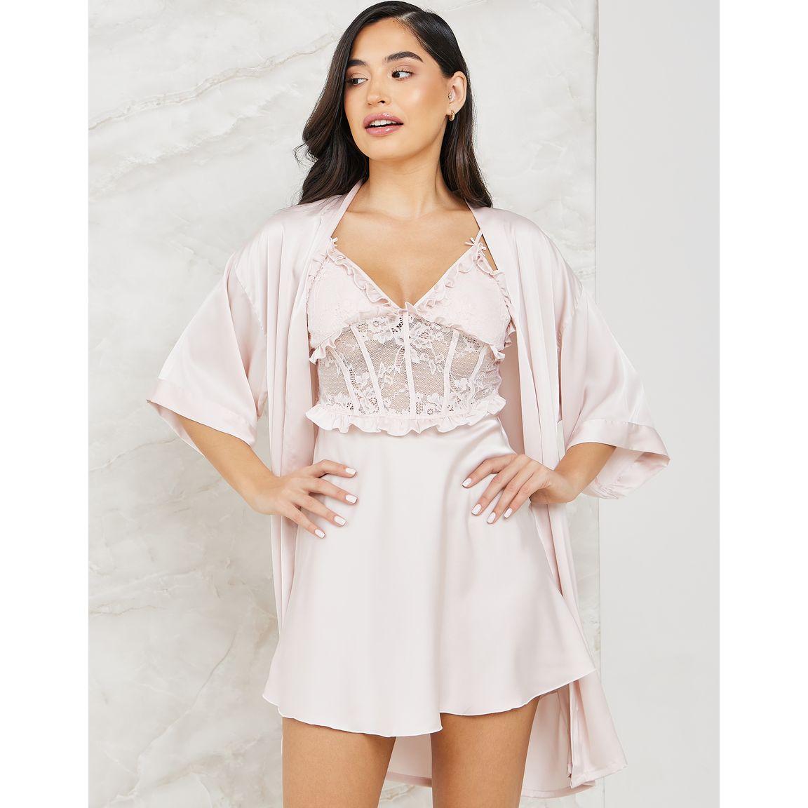 مجموعة من 2 ( قميص نوم + روب )-women-clothing-nightwear-robes-image-6