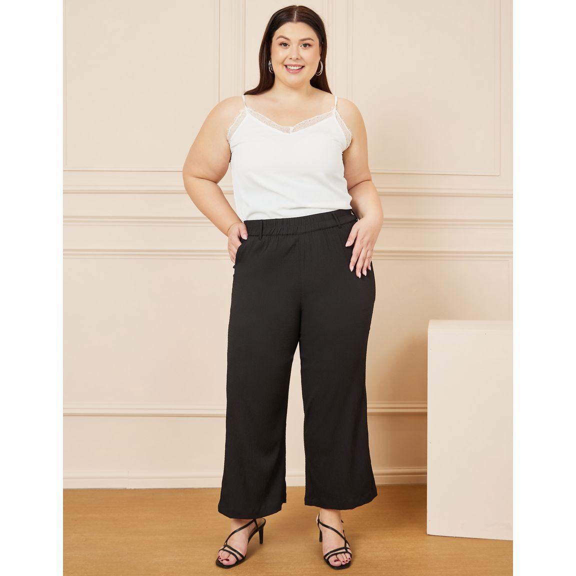 Styli Plus Textured High Rise Wide Leg Pants-women-clothing-bottoms-trousers-image-2