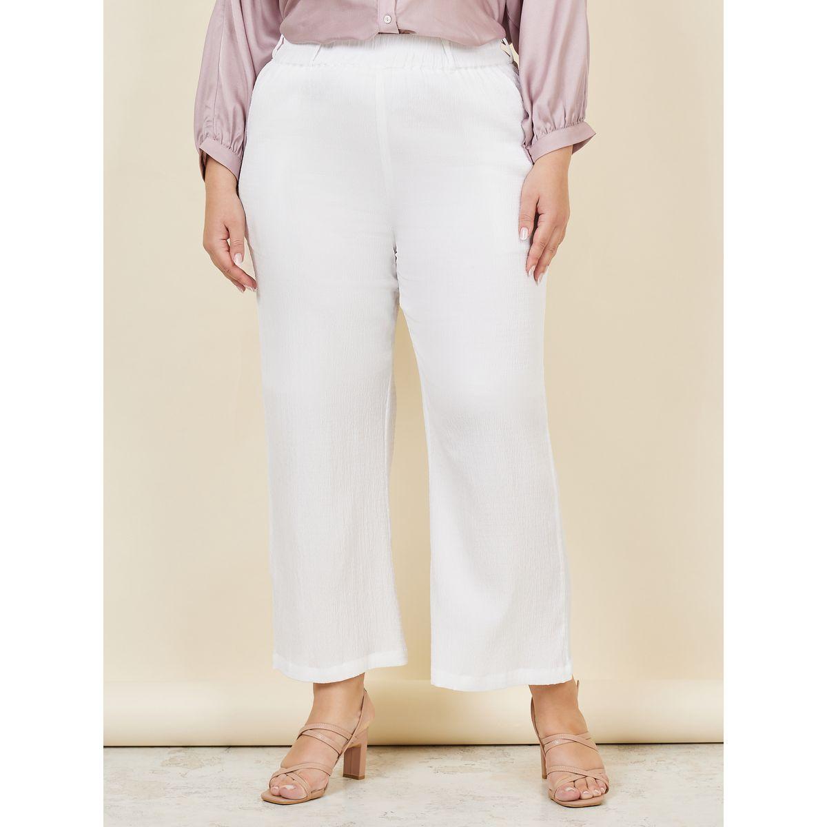 Styli Plus Size Elastic Waistband Wide Leg Pants-women-clothing-bottoms-trousers-image-1