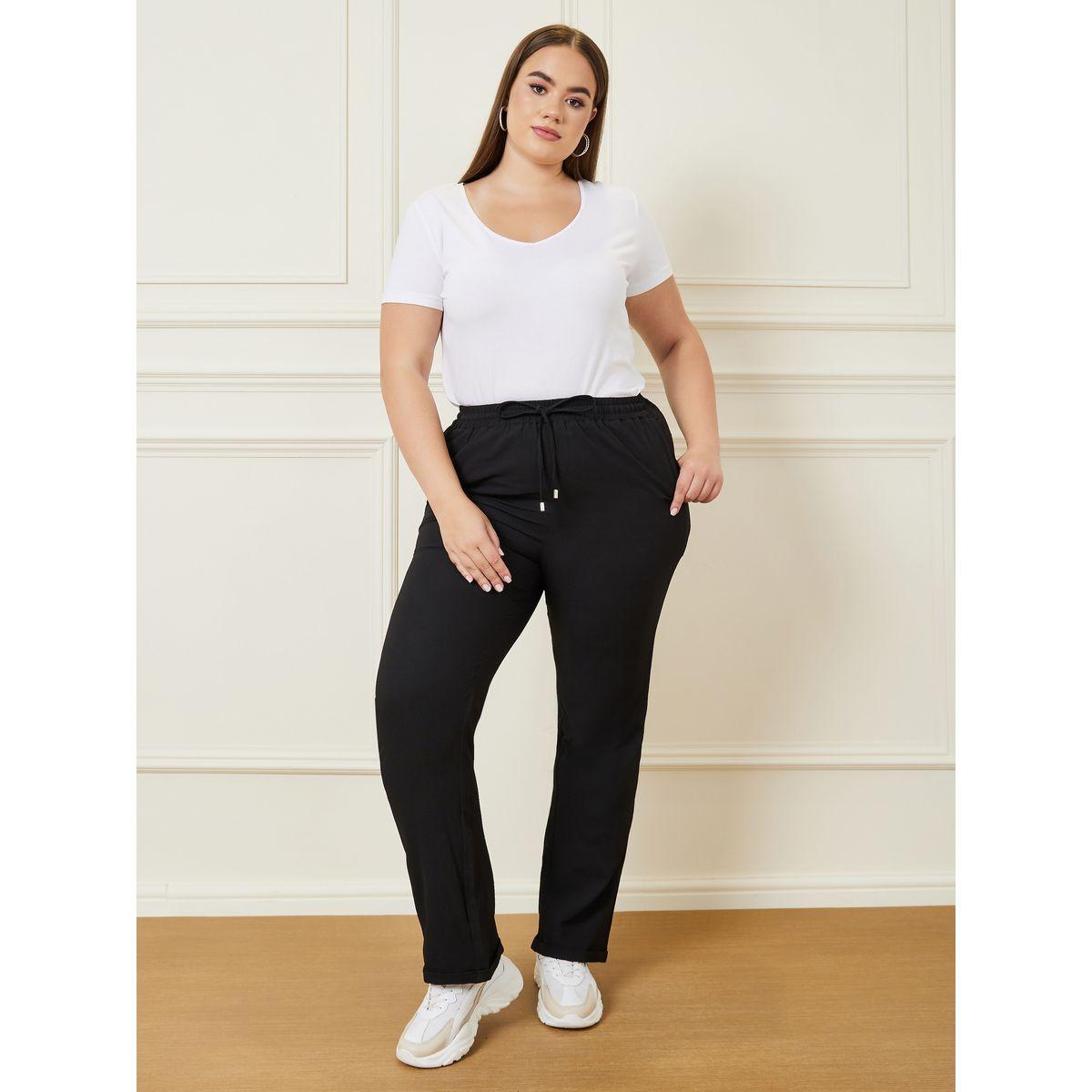 Styli Plus Tapered Ankle Pants with Drawstring Closure-women-clothing-bottoms-trousers-image-2