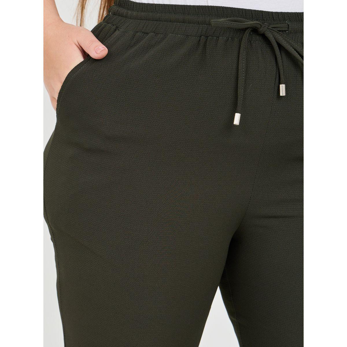 بنطال بمقاس كبير مع اربطة خصر-women-clothing-bottoms-trousers-image-3