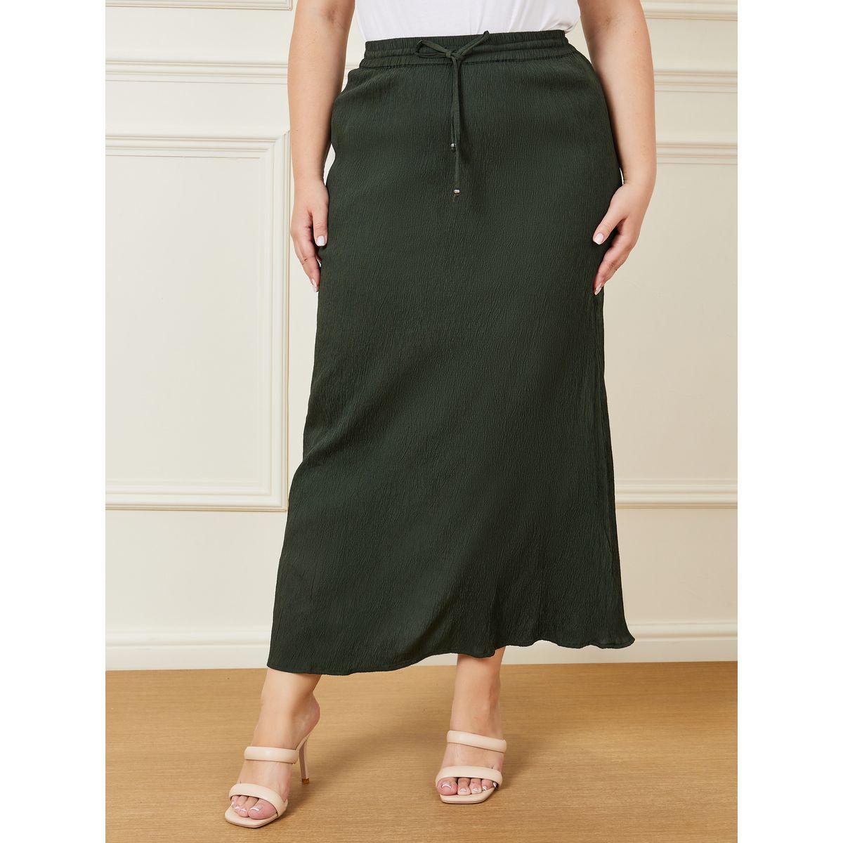 Styli Plus Crinkle Textured Maxi Skirt-women-clothing-bottoms-skirts-image-1