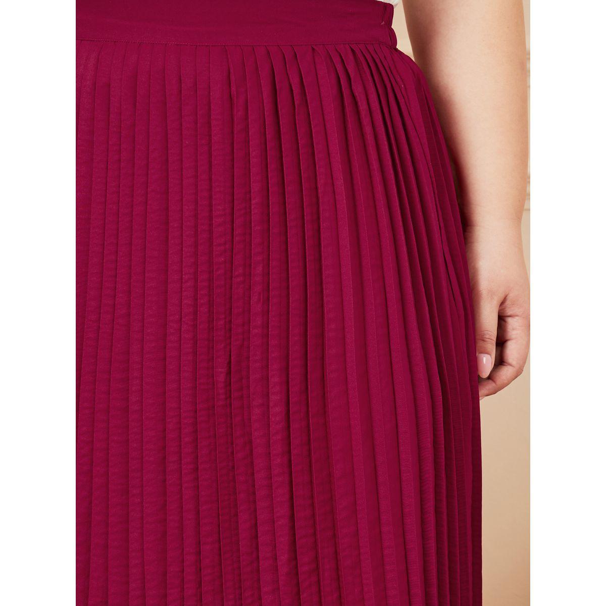 تنورة طويلة بمقاس كبير مع كسرات-women-clothing-bottoms-skirts-image-2