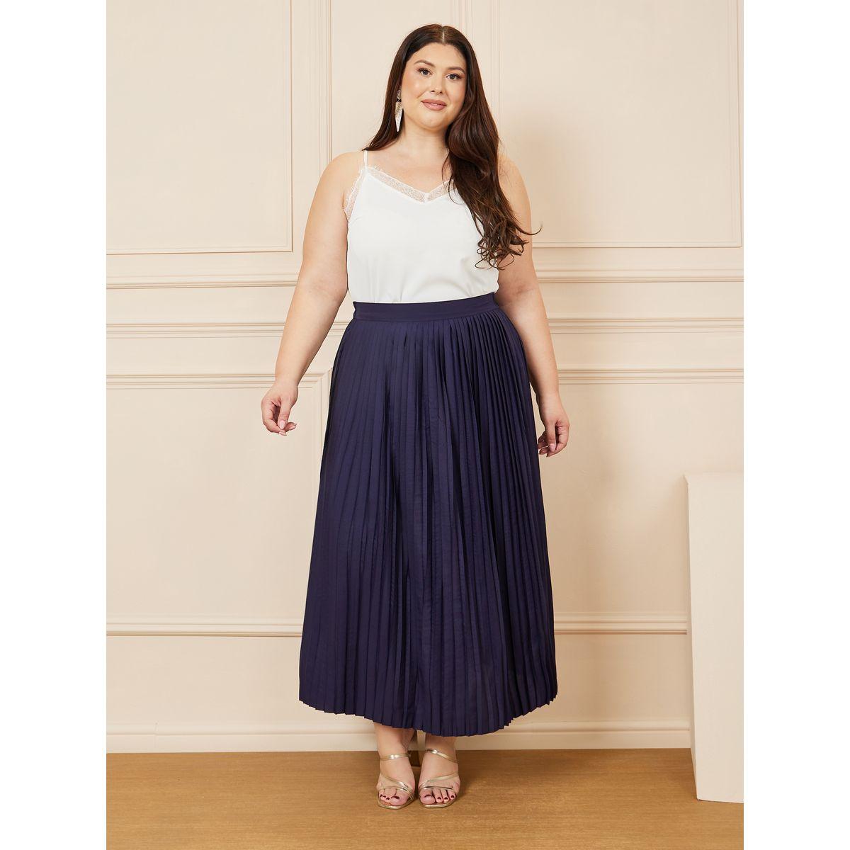Styli Plus Pleated Maxi Skirt-women-clothing-bottoms-skirts-image-2