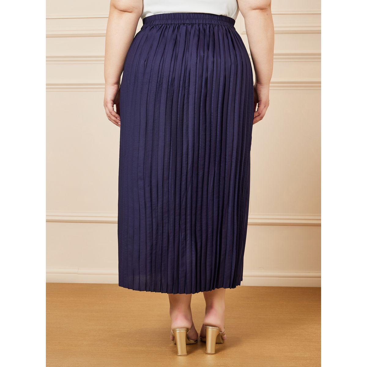 Styli Plus Pleated Maxi Skirt-women-clothing-bottoms-skirts-image-4