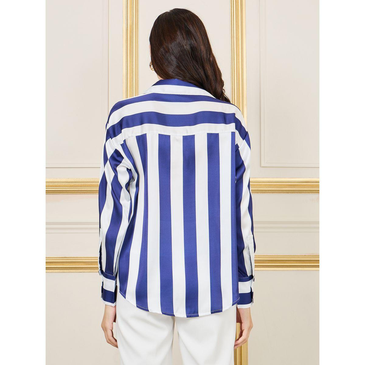 Styli Oversized Striped Shirt with Long Sleeves-women-clothing-shirtsandblouses-shirts-image-4
