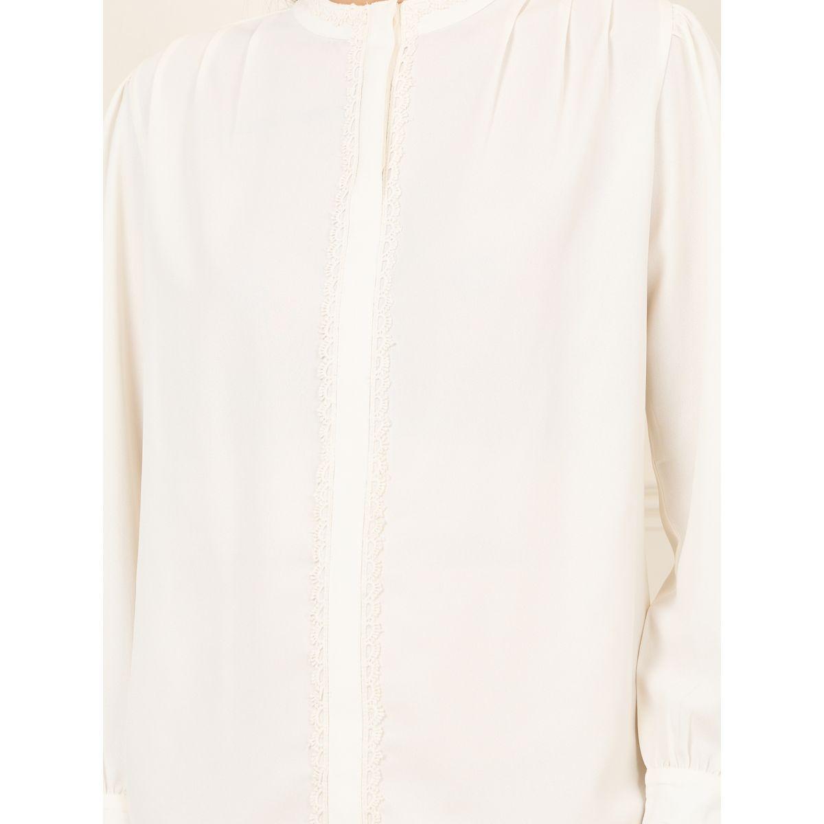 Styli Lace Trim Pleated Detail High Neck Blouse-women-clothing-shirtsandblouses-blouses-image-4
