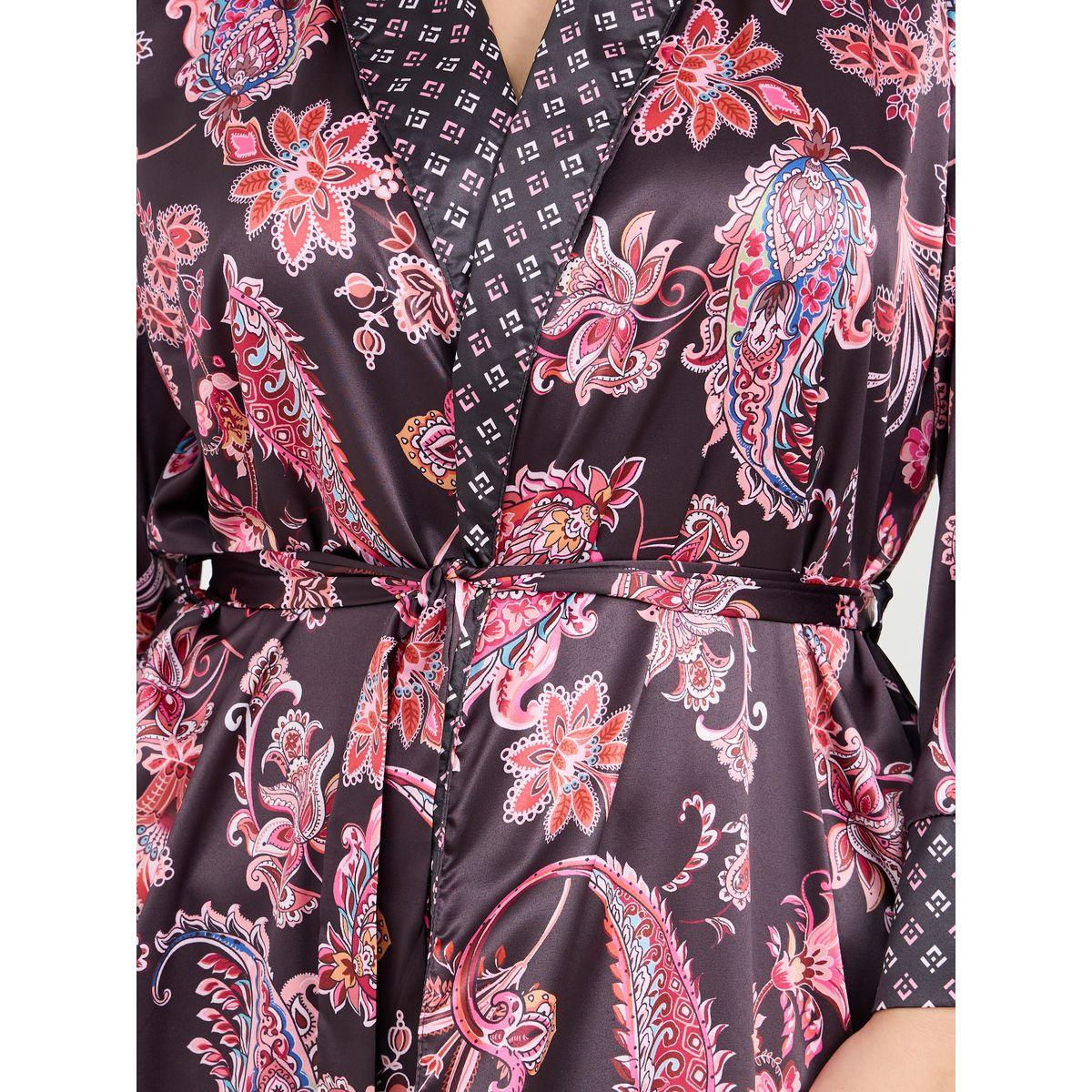 Styli Unwind Plus Satin Paisley Print Mini Robe-women-clothing-nightwear-robes-image-3
