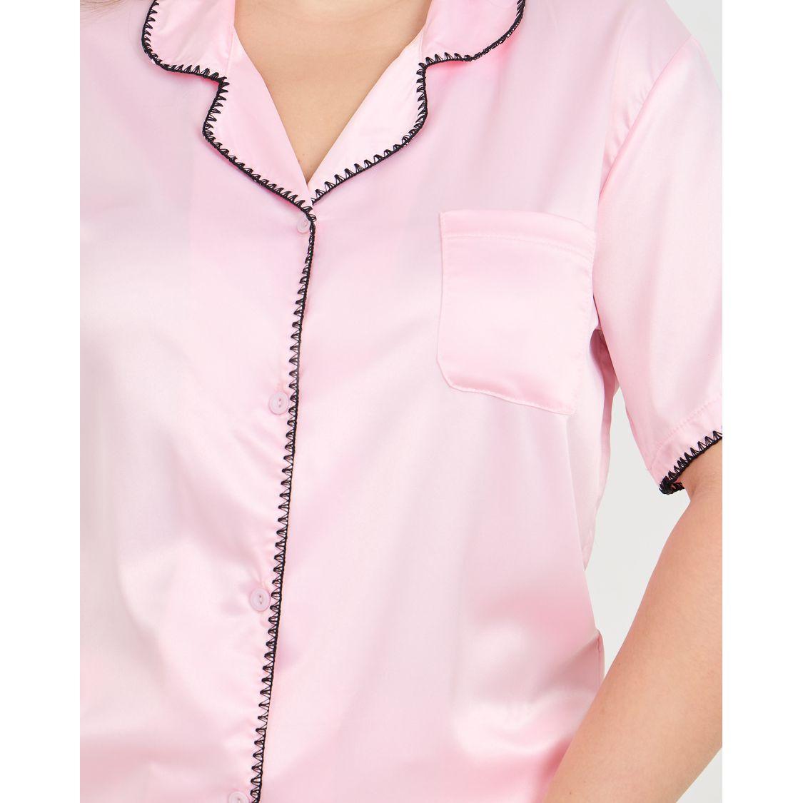 طقم من بنطال بيجاما مع بلوزة بمقاس كبير-women-clothing-nightwear-pyjamas-longsets-image-4
