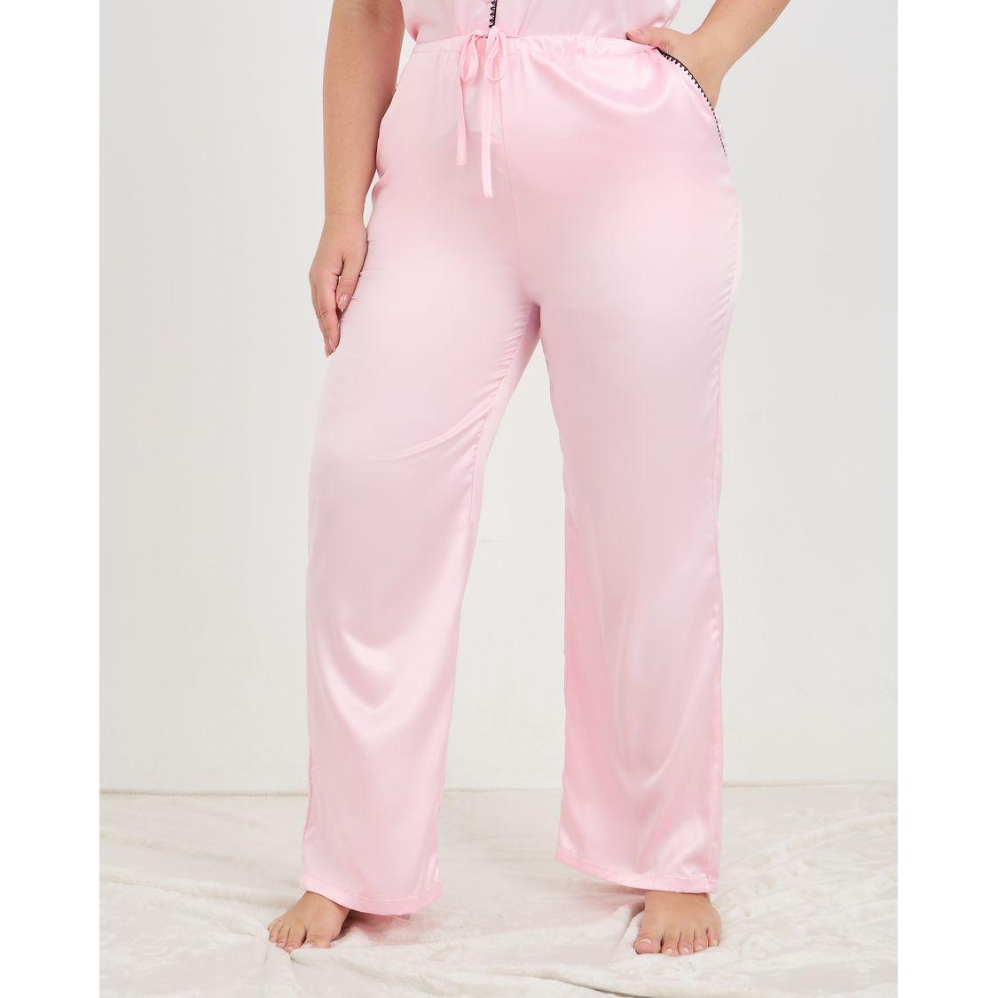 طقم من بنطال بيجاما مع بلوزة بمقاس كبير-women-clothing-nightwear-pyjamas-longsets-image-6
