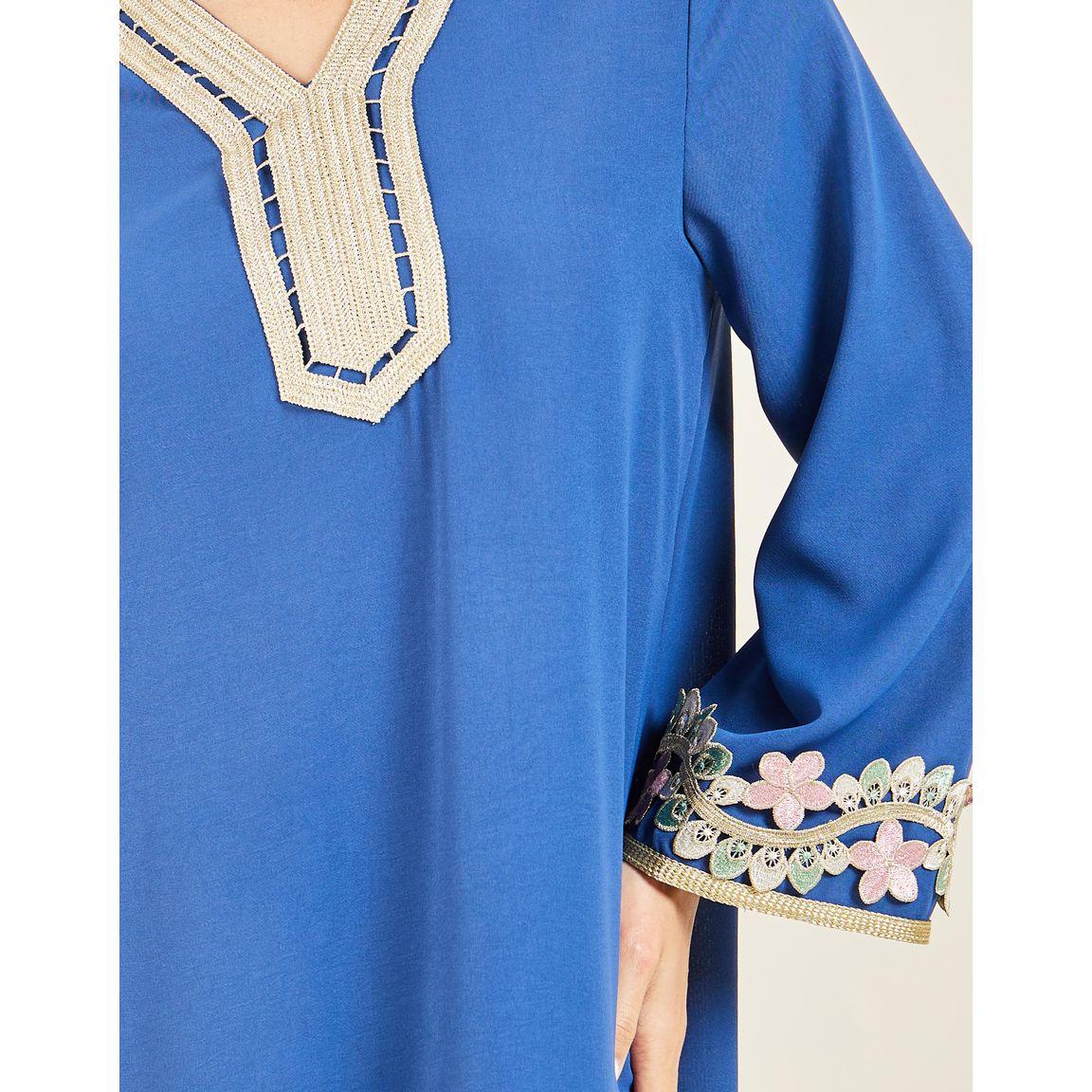 Styli Cut Out Floral Embroidered Jalabiya-women-arabicclothing-jalabiyas-image-3