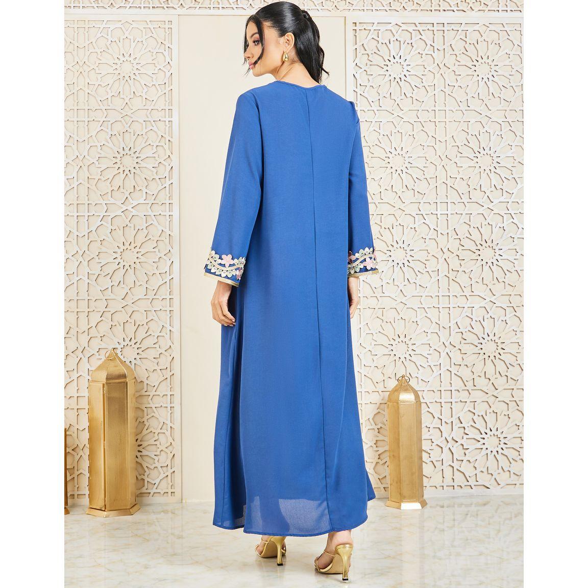 Styli Cut Out Floral Embroidered Jalabiya-women-arabicclothing-jalabiyas-image-4