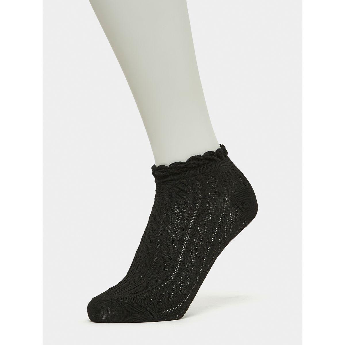 Styli Pack of 5 - Textured Knit Ankle Length Socks-women-socksandstockings-image-10
