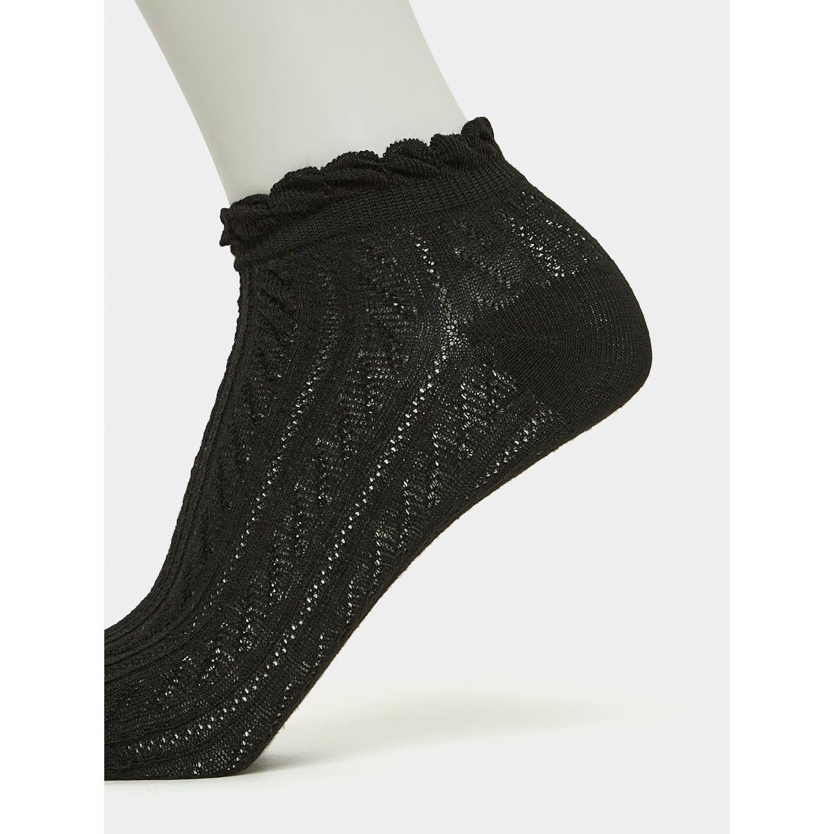 Styli Pack of 5 - Textured Knit Ankle Length Socks-women-socksandstockings-image-11