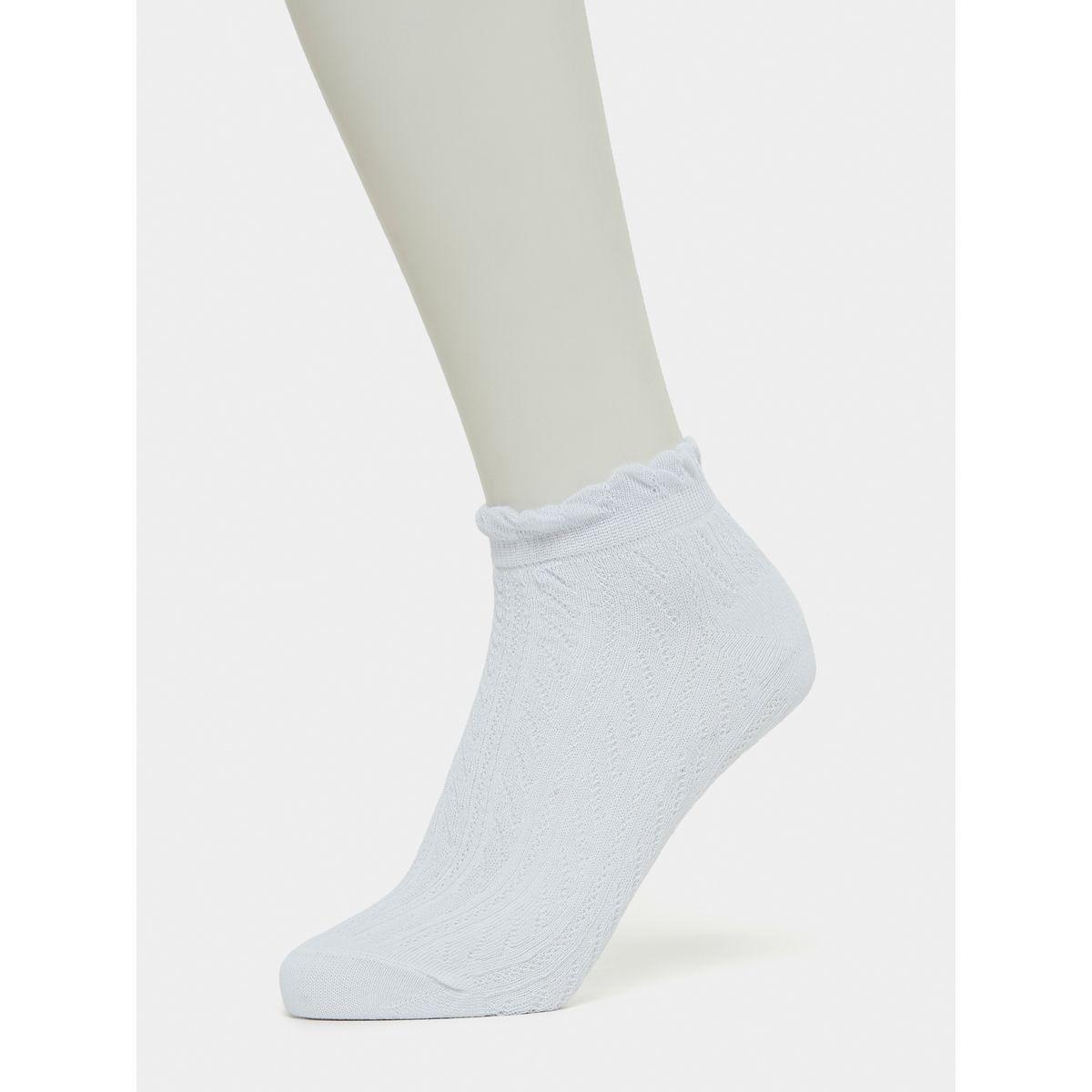 Styli Pack of 5 - Textured Knit Ankle Length Socks-women-socksandstockings-image-2