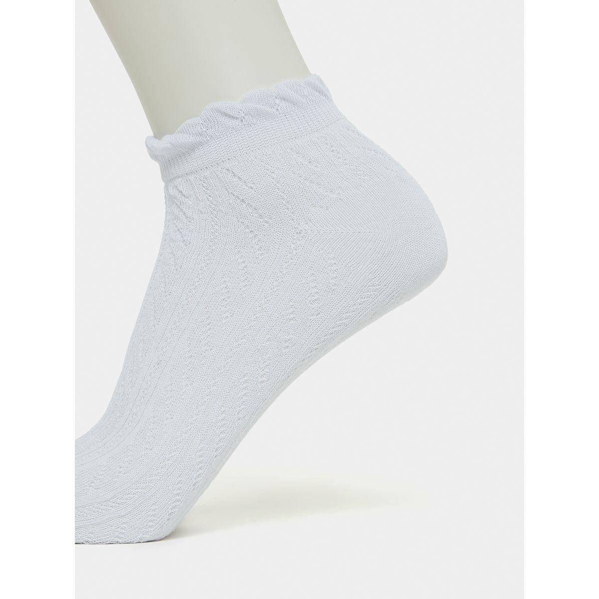 Styli Pack of 5 - Textured Knit Ankle Length Socks-women-socksandstockings-image-3