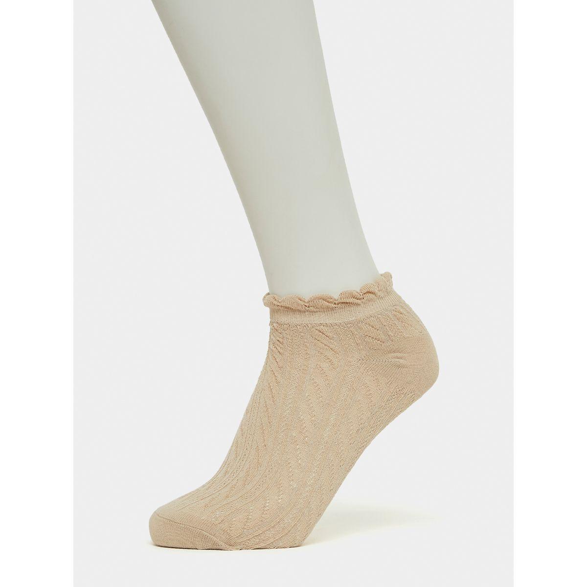 Styli Pack of 5 - Textured Knit Ankle Length Socks-women-socksandstockings-image-6