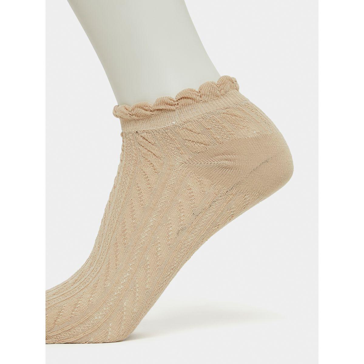 Styli Pack of 5 - Textured Knit Ankle Length Socks-women-socksandstockings-image-7