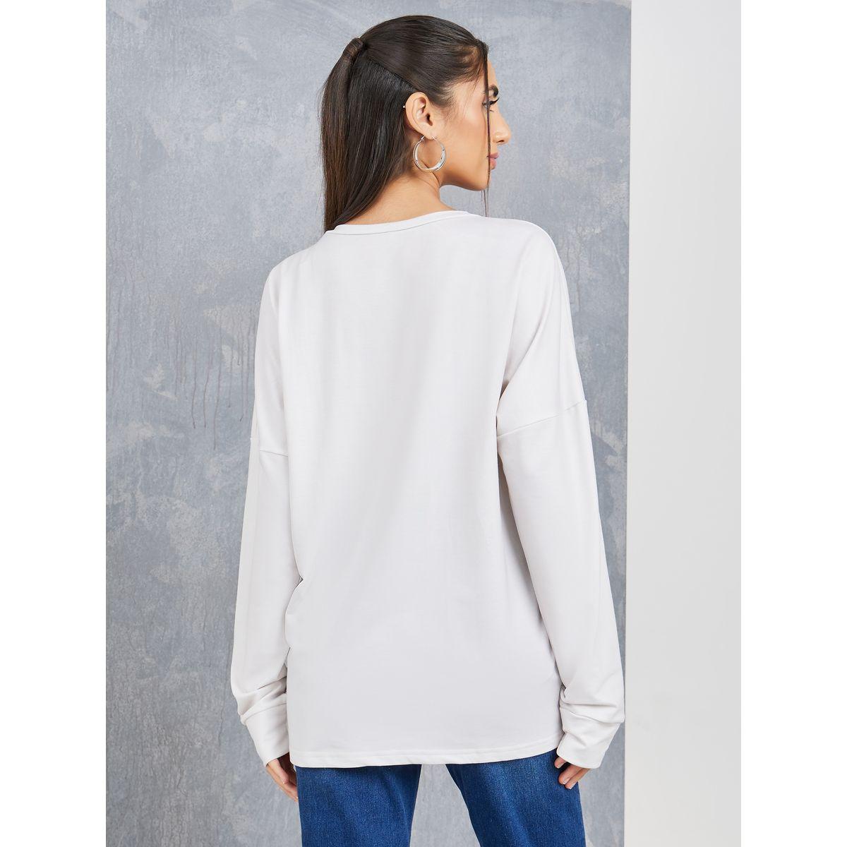 Styli Floral Print Zip Closure Longline Top-women-clothing-shirtsandblouses-blouses-image-4