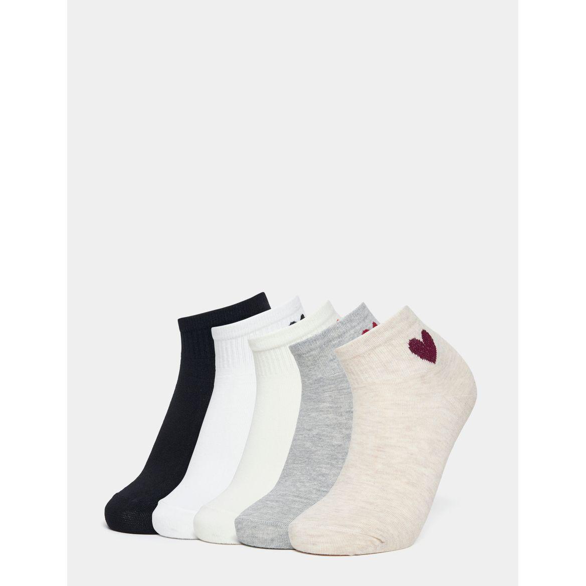 مجموعة من 5 جوارب بطول الكاحل-women-socksandstockings-image-1