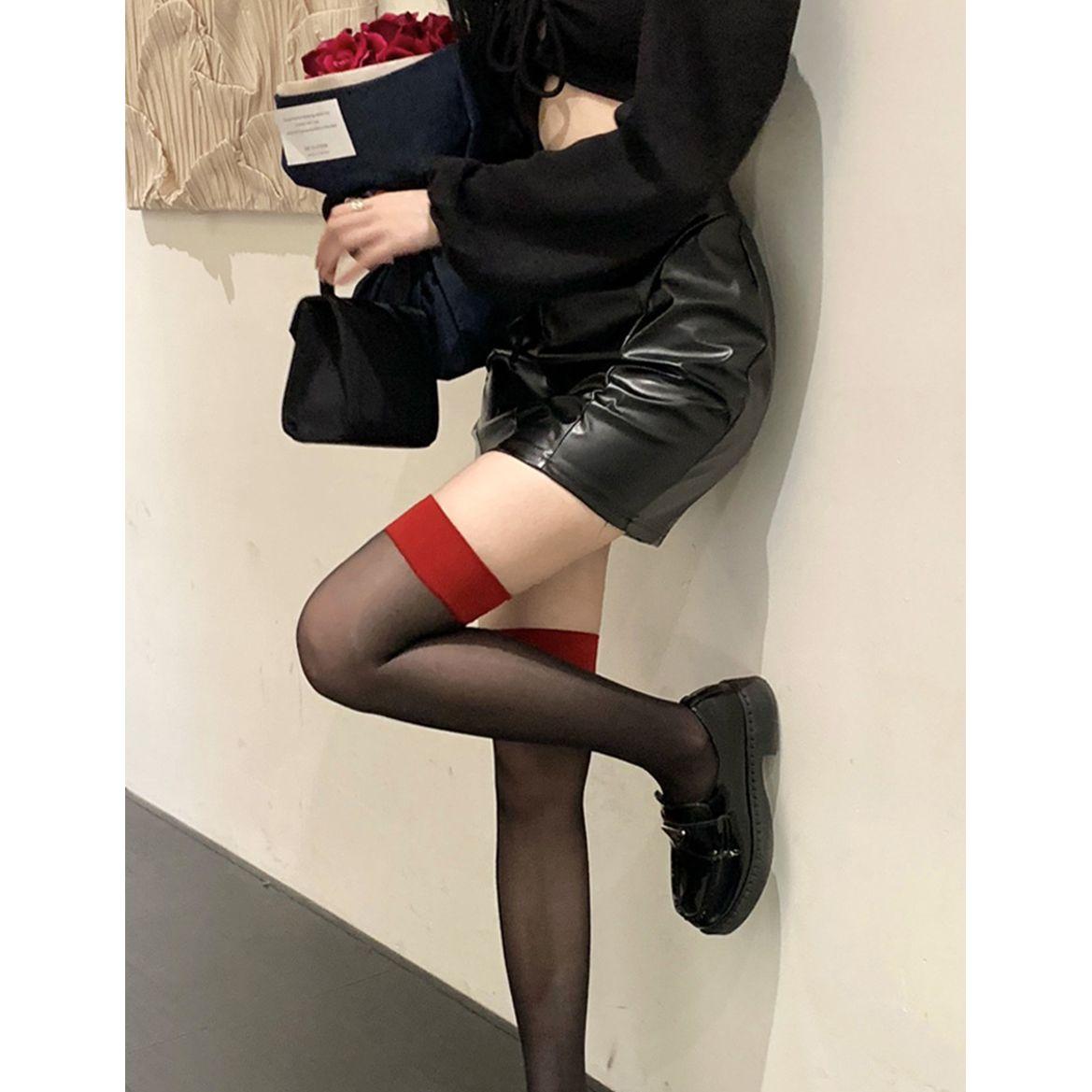 Styli 5D Contrast Cuff Stockings-women-socksandstockings-image-5