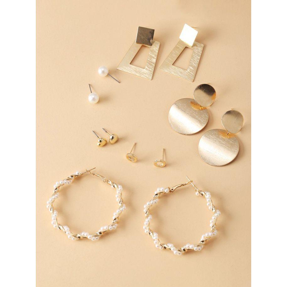 Styli Set of 6 - Embellished Earrings-women-watchesandjewellery-jewellery-earrings-image-1
