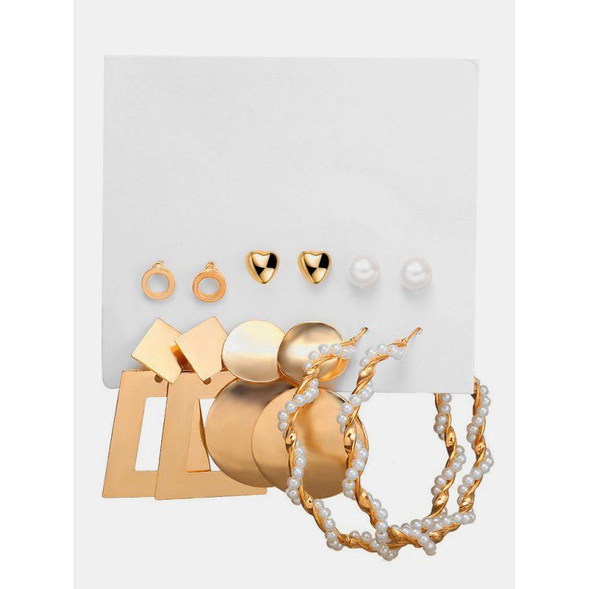 Styli Set of 6 - Embellished Earrings-women-watchesandjewellery-jewellery-earrings-image-2